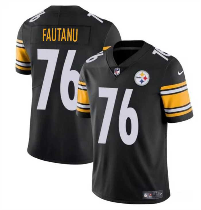 Men & Women & Youth Pittsburgh Steelers #76 Troy Fautanu Black Vapor Untouchable Limited Football Stitched Jersey,We sell and wholesale Men & Women & Youth Pittsburgh Steelers #76 Troy Fautanu Black Vapor Untouchable Limited Football Stitched Jersey on line form chian!